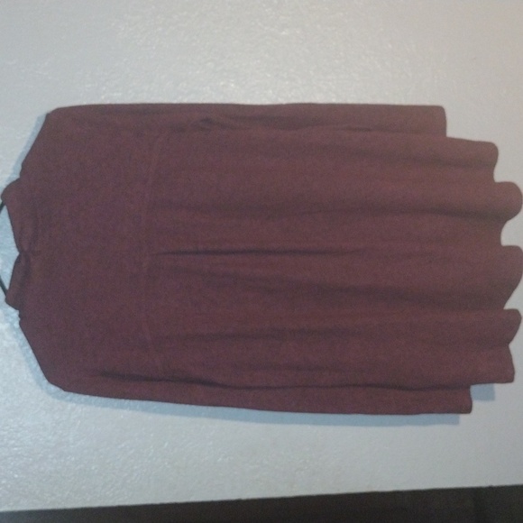 Anthropology Saturday Sunday Wine Colored Draped Cardigan Fleece Warm S - Picture 6 of 6